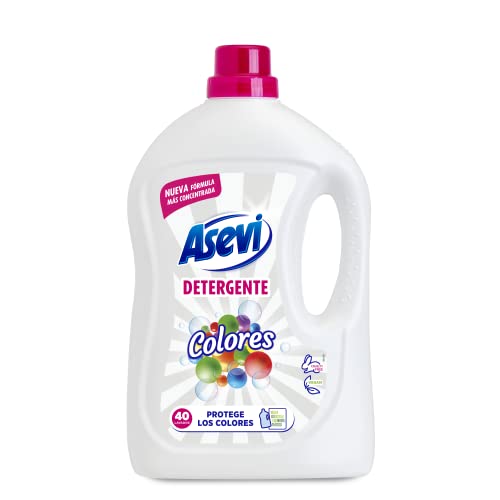 Asevi - Detergente Asevi Colores - Detergente Lavadora Líquido - Detergente Concentrado para Ropa...