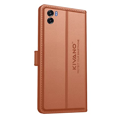 Image of KIVANO Compatible with Oppo K10 5G / Realme Narzo 50 5G Flip Cover | Leather Finish | Inside Pockets & Inbuilt Stand | Shockproof Wallet Style Magnetic Closure Back Cover Case