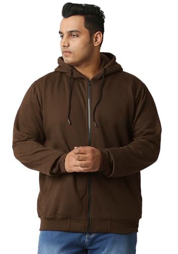 Image of Wear Your Opinion Men's Plus Size Fleece Zipper Hoodie Jacket