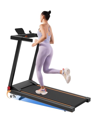 DeerRun Treadmills for Home with Incline and Handles, 3 HP Foldable Treadmill for Small Spaces,...