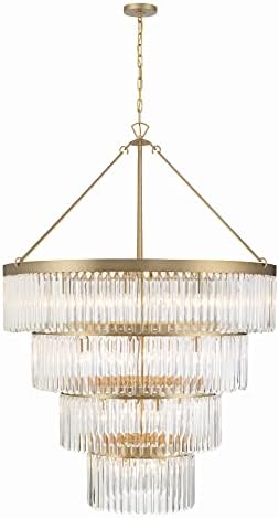 Crystorama Emory 22 Light Modern Gold Chandelier