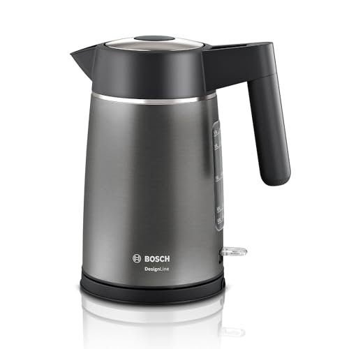 Bosch DesignLine TWK5P475GB Stainless Steel Cordless Kettle,1.7 Litres, 3000W - Graphite