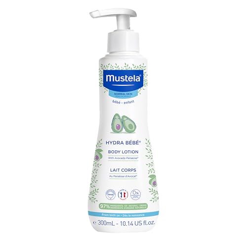 Mustela Hydra Bebe Body Lotion - Daily Moisturizing Baby Lotion with Natural Avocado, Jojoba &...