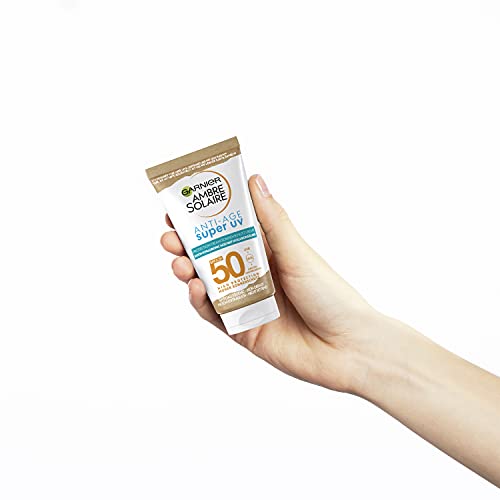 Garnier Anti-aging zonnecrème met SPF 50, zonnecrème met hyaluronzuur en vitamine B tegen rimpels en droogheid, ambre solaire, 1 x 50 ml - Afbeelding 6
