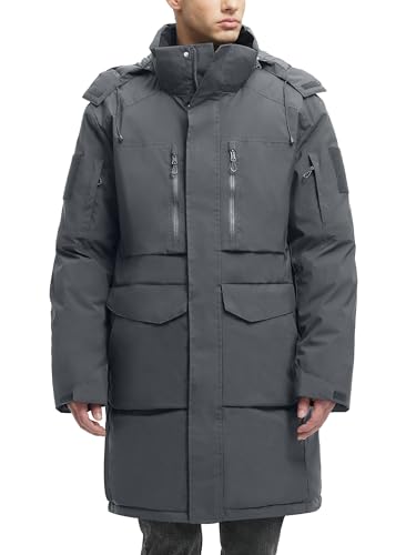 Men's Water-Resistant Thick Puffer Parka Coat