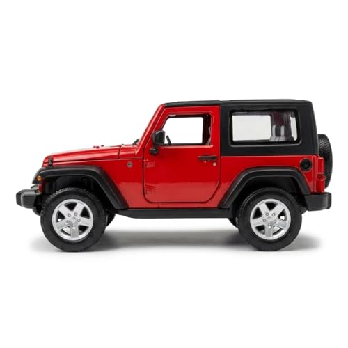 Image of Wizplex MSZ Official Licensed Jeep Wrangler Diecast Model Car 1:32 Scale | Light & Sound | Pull Back Action | Metal SUV Toy | Collectible Display & Gift