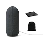 Google Audio Bluetooth Speaker - Wireless Music Streaming, Powerful Sound, Assistant Built-in, Wi-Fi and Bluetooth Connectivity, Smart Home Control, Stereo Pairing, Includes Pouch and Cloth - Image 3