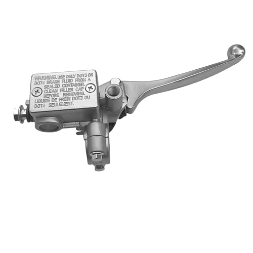Embrayage de frein moto pompe de frein commande hydraulique droite maître-cylindre avant argent