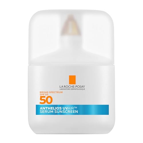 La Roche-Posay UV Air Sunscreen Serum SPF 50, Sun Protection for Face with Niacinamide & Hyaluronic Acid, Lightweight Sunscreen SPF 50, Hydrating & Fast-Absorbing