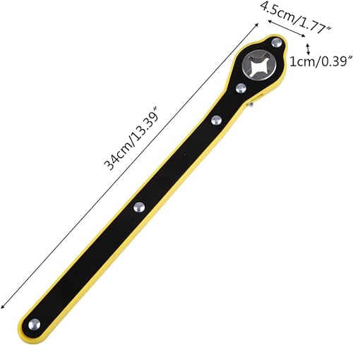 Image of Car Jack Wrench Set - Heavy Duty Ratchet Spanner with Extendable Handle | Universal Tyre Nut Remover Tool for Car, SUV, Truck | Portable, Durable, Easy to Use