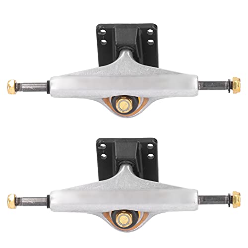 Qqmora Skateboard Independent Trucks, Longboard Skateboard Truck 19.8Cm/7.8In Length Stable Structure Design Silver Color For Longboard #TOP6