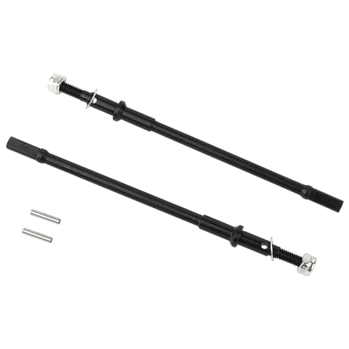RZXYLRC Hardened Metal Steel Universal Front Rear Axle CVD Drive Shaft for 1/10 Axial SCX10 Pro RC Crawler Car Upgrade Parts (Rear)