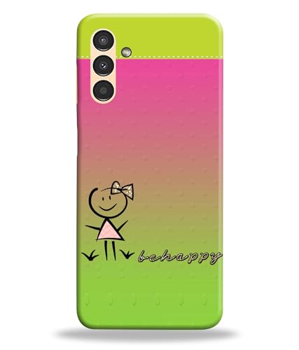 Image of Be Happy Printed Hard Back Case Cover Compatible for Samsung Galaxy M14 5G | Samsung M14 5G (Multicolor) - D1664