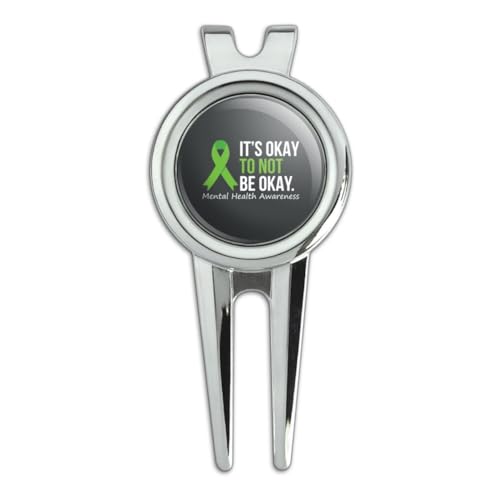GRAPHICS & MORE Mental Health Awareness Its Okay Golf Divot Repair Tool and Ball Marker