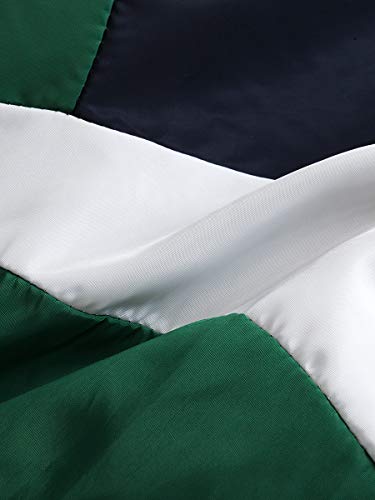 Eosiedur Women's One Piece Tracksuit Outfits Windbreaker Jacket Camouflage Crop Top Pants Jumpsuit Set 80S Green L #TOP5