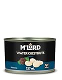 M'Lord Whole Water Chestnuts | Canned Asian Cuisine Ingredient | Crunchy & Versatile | Stir Fry, Salads & Wraps | Non GMO | 227ml