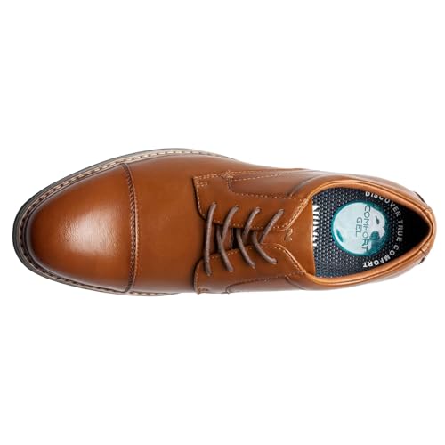Nunn Bush Men's Carmelo Cap Toe Oxford Classic Modern Formal Lace Up Dress Casual Shoes2
