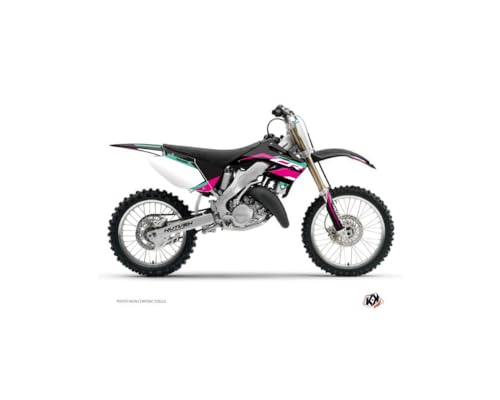 Kit Deco Moto Cross League Honda 250 Cr Turquoise autocollant Kutvek habillage plastique