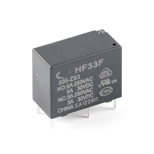 Relé HF33F-024-ZS3 con capacidad de 5A para automatización estable 5