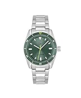 Lacoste Men's Boston Stainless Steel Quartz Basic Watch, 2011425, Green, 39 mm