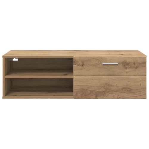 Armario de madera de roble Artisan 100cm mueble funcional de pared salon 5