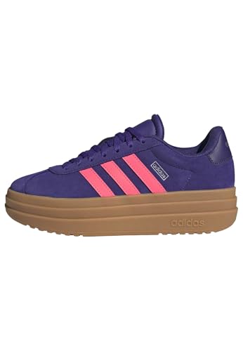Image of adidas Unisex Kids Vl Court Bold Junior Shoes, Pure Purple/Solar Turbo/Collegiate Purple, 6 UK