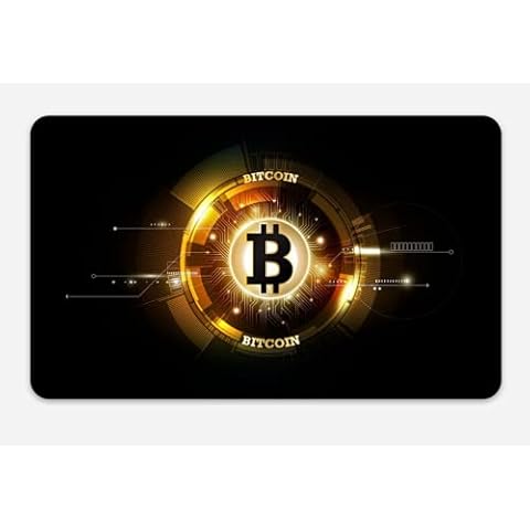 Crypto-Fosho - Bitcoin Magnet, BTC Logo Black Fridge Magnet - Large 5" by 3" Size Crypto Gear, Perfect for Refrigerator, Home, Office, Dorm and More! Cover