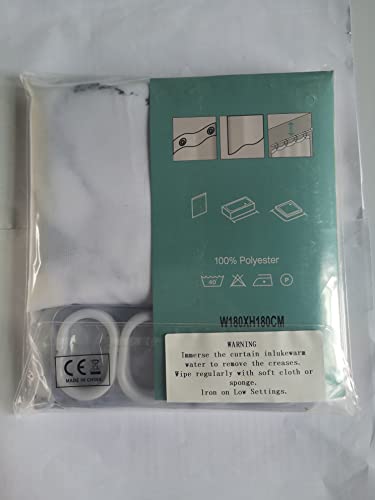 JARAGAR Shower Curtain, Polyester Fabric Waterproof Bathroom Curtains Marble Pattern Shower Curtains Mould Proof Resistant Bath Curtains, 71 x 71 inch - Cosy Home Interiors JARAGAR Shower Curtain, Polyester Fabric Waterproof Bathroom Curtains Marble Pattern Shower Curtains Mould Proof Resistant Bath Curtains, 71 x 71 inch - Image 8