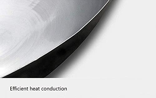 CTCOIJRN Wok-Wok-Wok-Schöpfkelle aus Karbonstahl mit Antihaftbeschichtung, traditionell, handgeschmiedet, 60 cm 3 CTCOIJRN Wok-Wok-Wok-Schöpfkelle aus Karbonstahl mit Antihaftbeschichtung, traditionell, handgeschmiedet, 60 cm