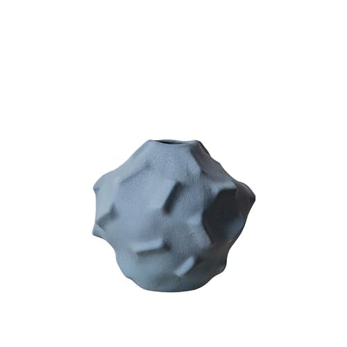 Kunyos One Color Vase Ceramic Large Vase Home Desktop Decoration Ornaments Macaron Flower Arrangement Particle Ball Ceramic Vase(S)