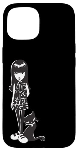 Coque iPhone 15 Petite Miss Strange anti-rayures pour éviter les chutes