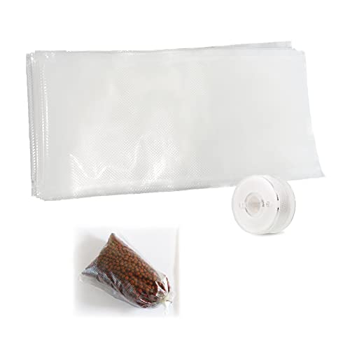 50 Pièces Sac à Appâts Eau Soluble Rapide Sac à Appâts en PVA Sacs Solubles Filet Soluble Carpe avec 20 m de Ligne d'Appât PVA Soluble Accessoires de pêche pour Appâts Solides (15 x 7 cm) Cover