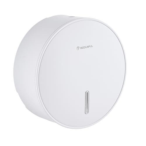 Modunful Toilet Tissue Dispenser Mini Jumbo Toilet Paper Roll Holder Wall Mounted Commercial Toilet Tissue Dispensers Single Roll Jumbo Holder for Toilet Office School Bathroom