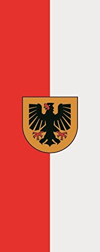 Drapeau de Dortmund vertical 120 x 300 cm U24 pour mât résistant aux intempéries