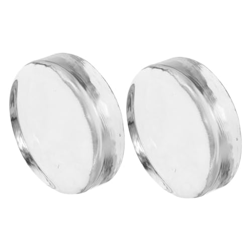 Sosoport 2 piezas Pesas de Vidrio para Fermentación Tapas Anchas para Frascos de Encurtidos Piedra Natural Redonda para Cocina Presión para Kimchi y Sauerkraut Material Resistente y Fácil