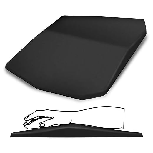 SOUNDANCE Ergonomic Mouse Pad with Wrist Support Gel,Mousepad Wrist Rest Thick,Relief Carpal Tunnel Pain,Entire Memory Foam with Non-Slip PU Base for Computer,Laptop,Desktop,Home,Office, 14 x 8”Black