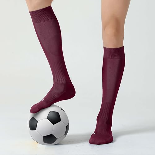Image of CS CELERSPORT 2 /3 Pack Soccer Softball Baseball Socks for Youth Kids Adult Multi-Sport Compression Knee High Socks