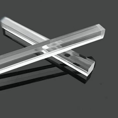 Barra cuadrada de acrílico transparente de 10x10mm y 250mm de longitud en pack de 4 piezas 7