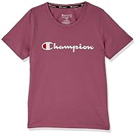 Champion Unisex Kids Script Tee T Shirt, Windflower, 6 UK