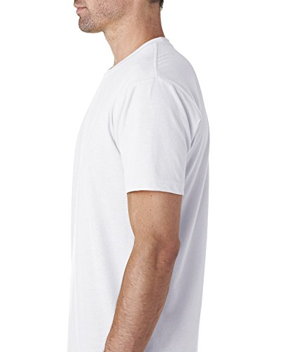 Next Level Men's Premium Fitted Sueded Crew, Wht, Large3