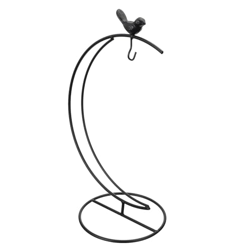 TOYANDONA Soporte Colgante de Hierro Forma de Luna Diseño de Pájaro para Macetas Pequeñas y Suculentas Soporte Decorativo para Colgar Terrarios de Vidrio Interiores