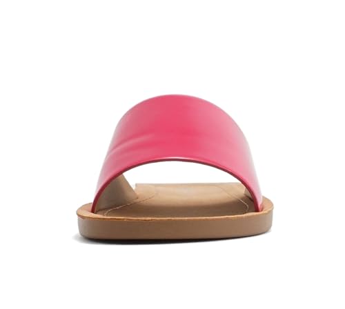 Image of Soda Shoes Efron-S Women Flip Flops Basic Plain Slippers Slip On Sandals Slides Casual Peep Toe Beach