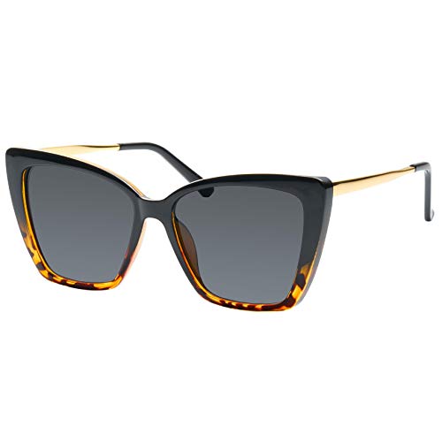 mosanana Oversized Cat Eye Sunglasses for Women Trendy Style MS52028 (Option 2)