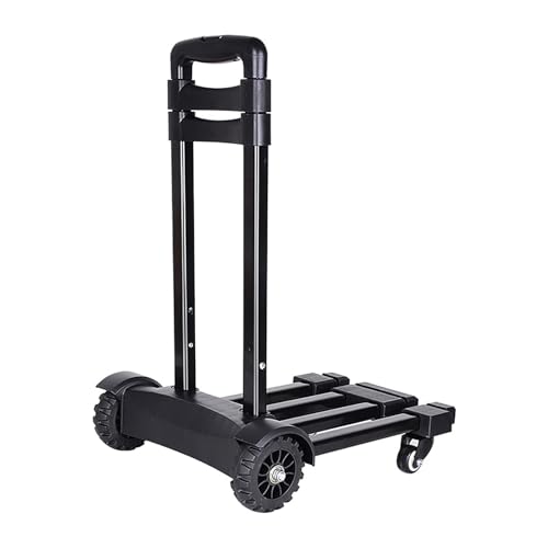 Carretilla plegable ligera con 4 ruedas y base extensible miniatura 1