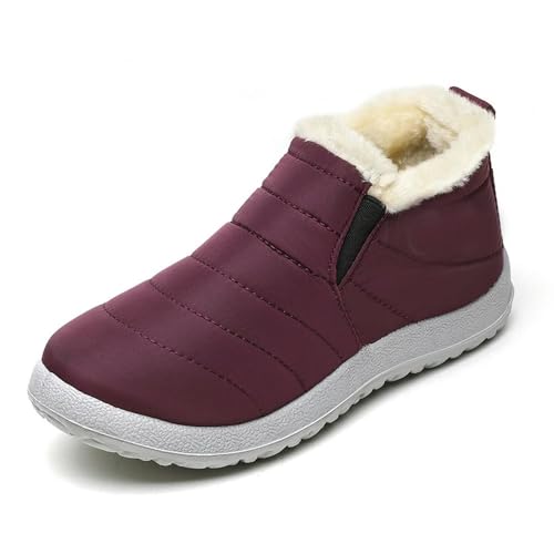 Botas NYSDM para Hombre, Botas cálidas de Nieve para Exteriores e Invierno, Botines de Piel para Hombre, Calzado Impermeable hasta el Tobillo para Hombre, Zapatos de Trabajo para Hombre