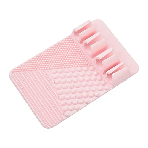Amagogo Estante de almacenamiento de brochas de maquillaje, secador de brochas, soporte de brochas de maquillaje de silicona, organizador cosmético, soporte