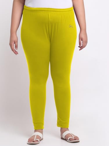 Image of Soft Cotton Ankle Lenght Solid Regular and Plus 35 Colours Leggings for Womens and Girls (Sizes :- M to 6XL)