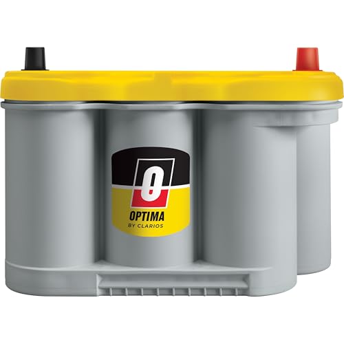 OPTIMA Batteries High Performance D27F YellowTop Dual Purpose Sealed AGM Car, Truck and SUV Battery, 830 CCA, Maintenance Free, Versitile Mounting