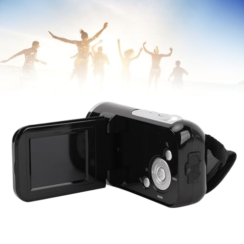 Denash Caméscope Vidéo, Enregistreur D'appareil Photo Numérique à Zoom Numérique 16MP 1080P 16X avec écran de 2 Pouces, Caméra Vlogging Anti-secousse pour la Photographie de Voyage