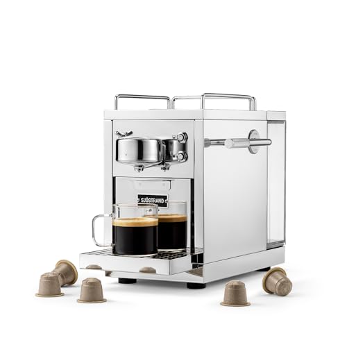 Cafetera Original 2 de acero inoxidable – Máquina de cápsulas compatible con Nespresso®, máquina de café espresso de acero inoxidable, diseño escandinavo, duradera y reparable